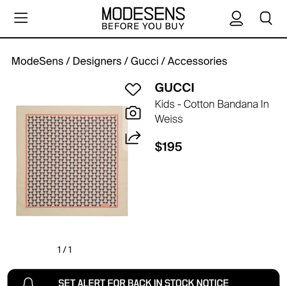 GUCCI WHALE SCARF NWT - Picture 4 of 4